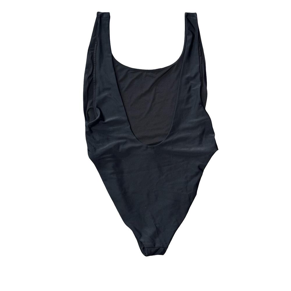 Aerie Black Scoop Neck One-Piece Swimsuit - Picture 4 of 4
